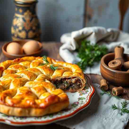 Georgian Kubdari - Meat Pie Recipe